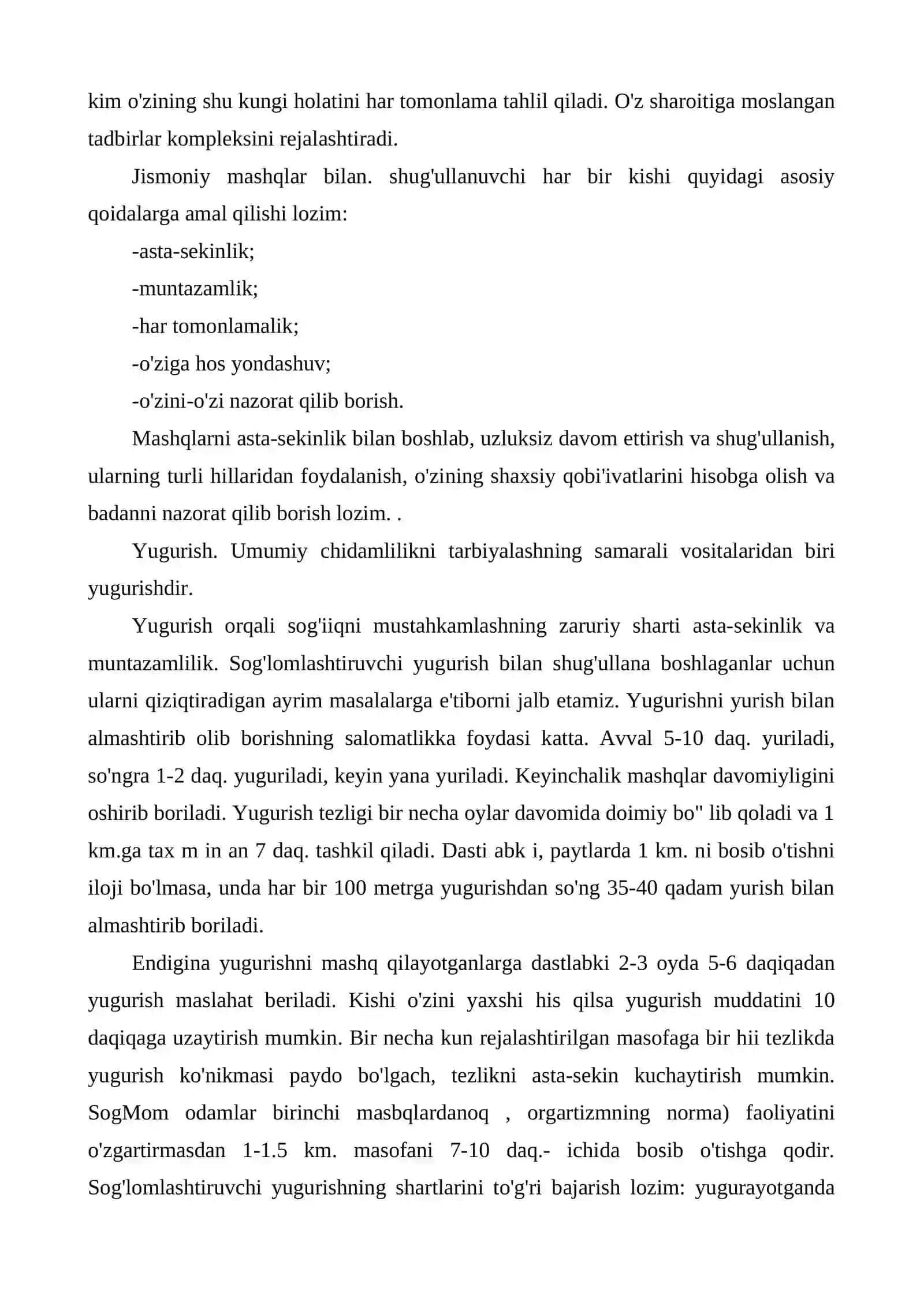 JISMONIY FAOLIYAT: SOG‘LOM HAYOT TARZINI SHAKLLANTIRISHDA ASOSIY OMIL 3