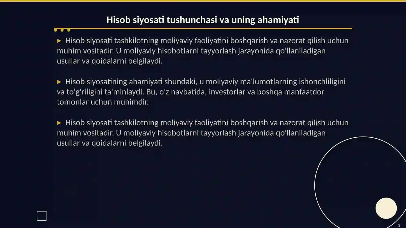 Hisob siyosatining mohiyati mazmuni va ahamiyati 3