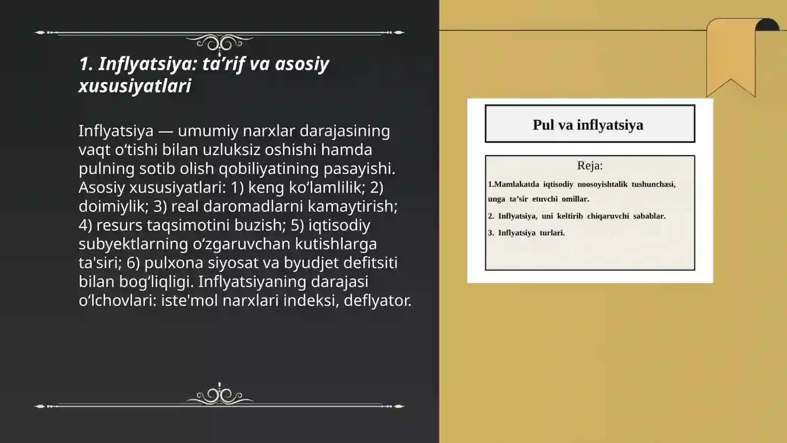 Inflyatsiya va unga qarshi kurashish yoʻllari 3