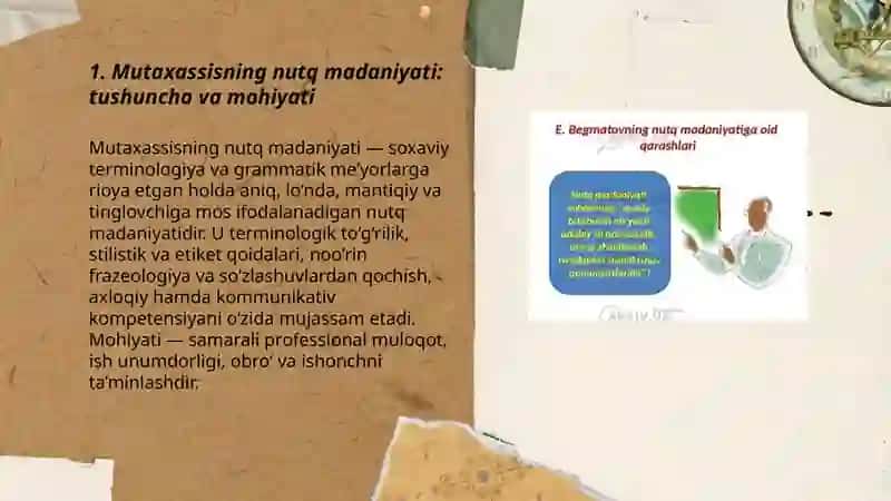 Mutaxassisning nutq madaniyati. Me’yor tushunchasi 3