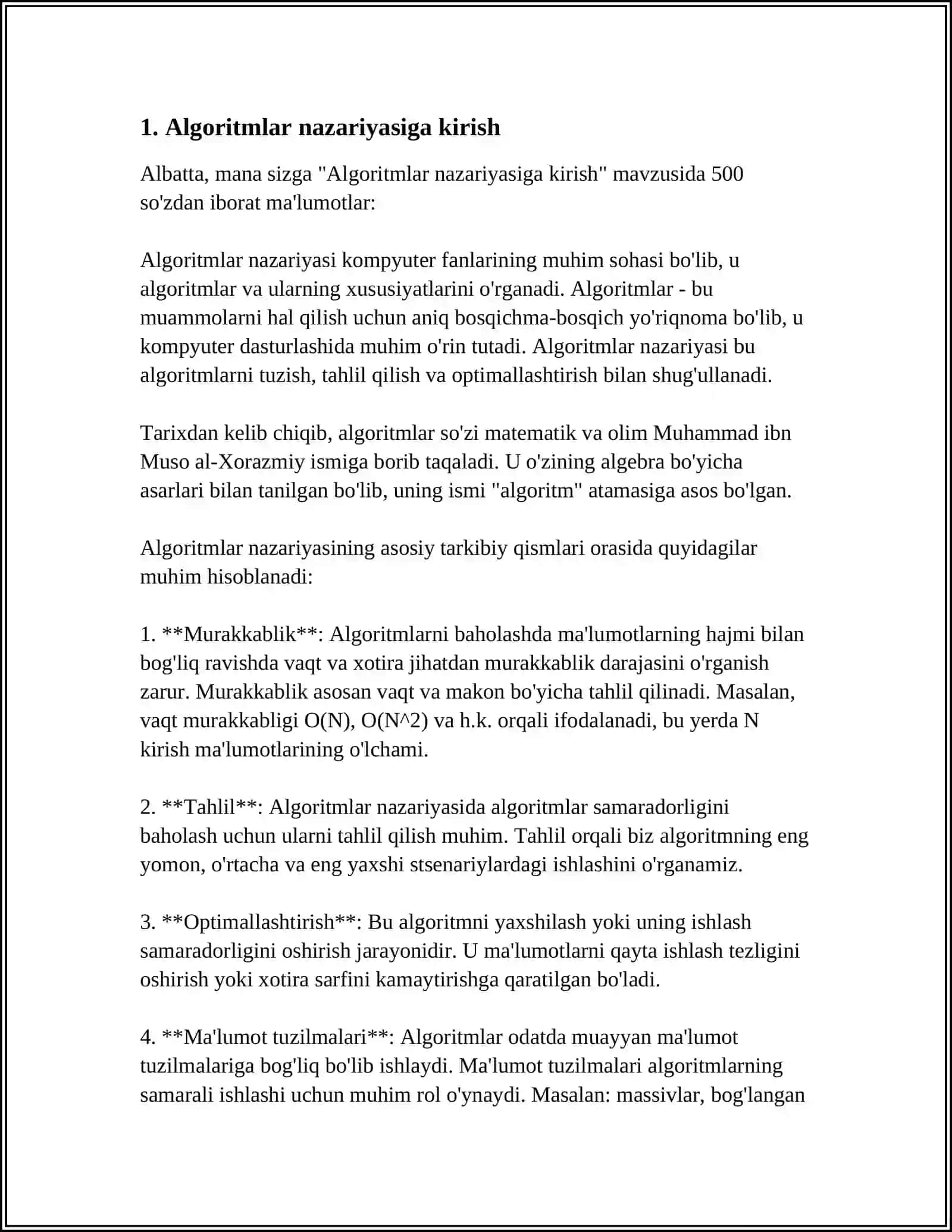 MASALALARNING ALGORITMINI TUZISH VA SHU ALGORITM ASOSIDA VISUAL BASIC DASTURLASH TILIDA DASTUR TUZISH 3