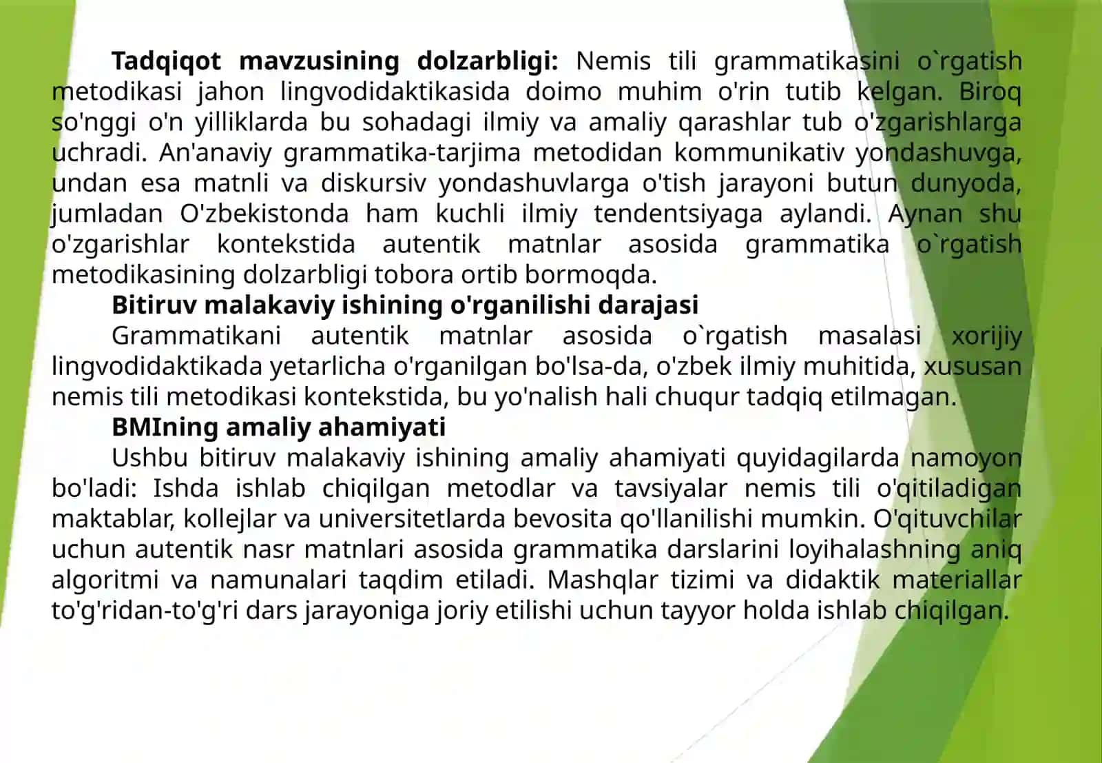 Grammatikani oʻrgatishda autentik matnlardan foydalanish metodlar 3