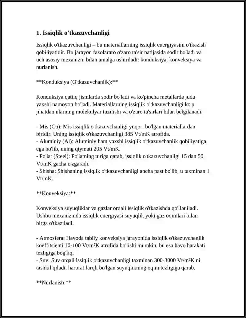 BINONI SOLISHTIRMA ISSIQLIK TASFIFNOMASI 3