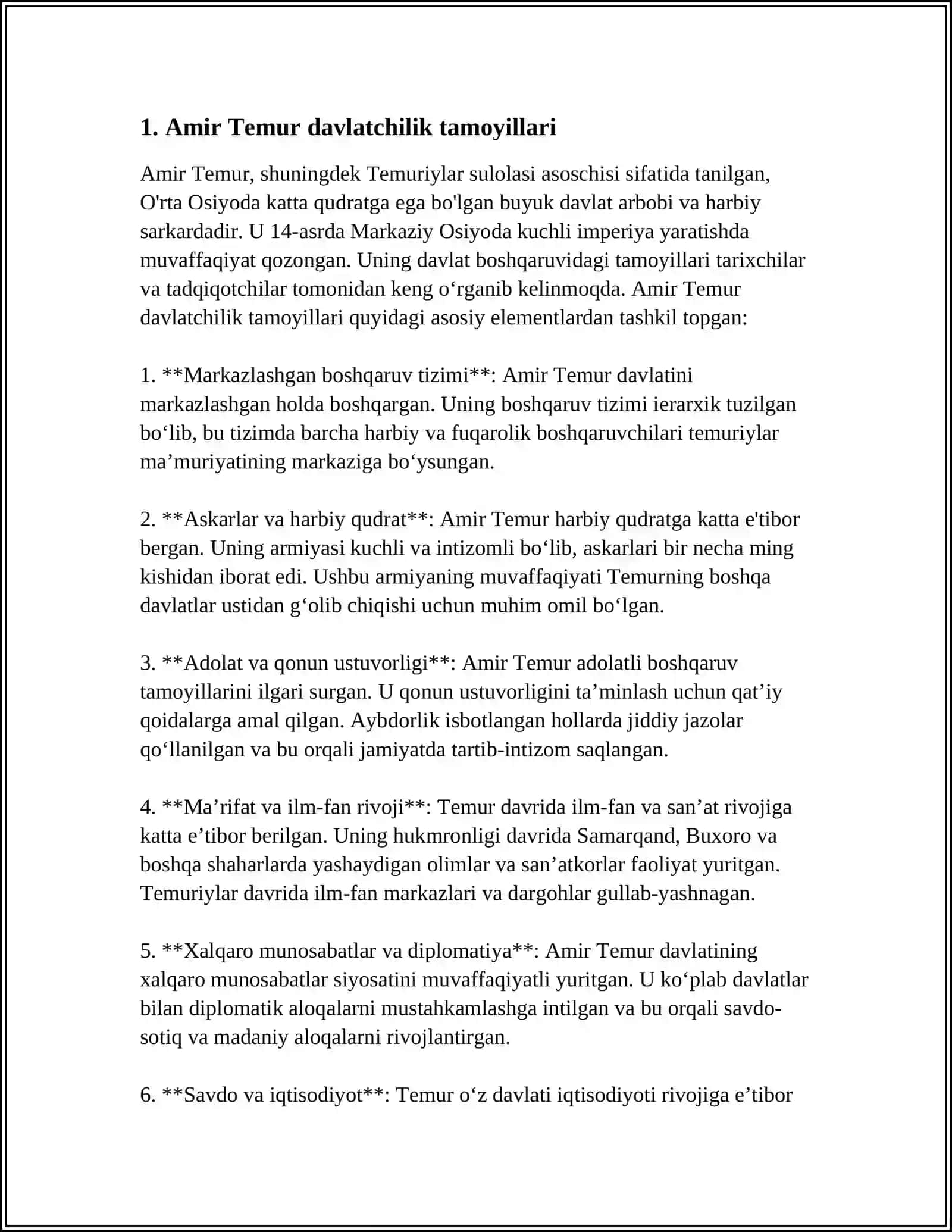 AMIR TEMUR BUYUK DAVLAT ARBOBI 3