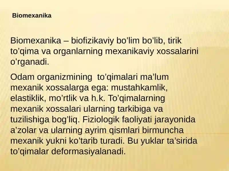 Biomexanika 3