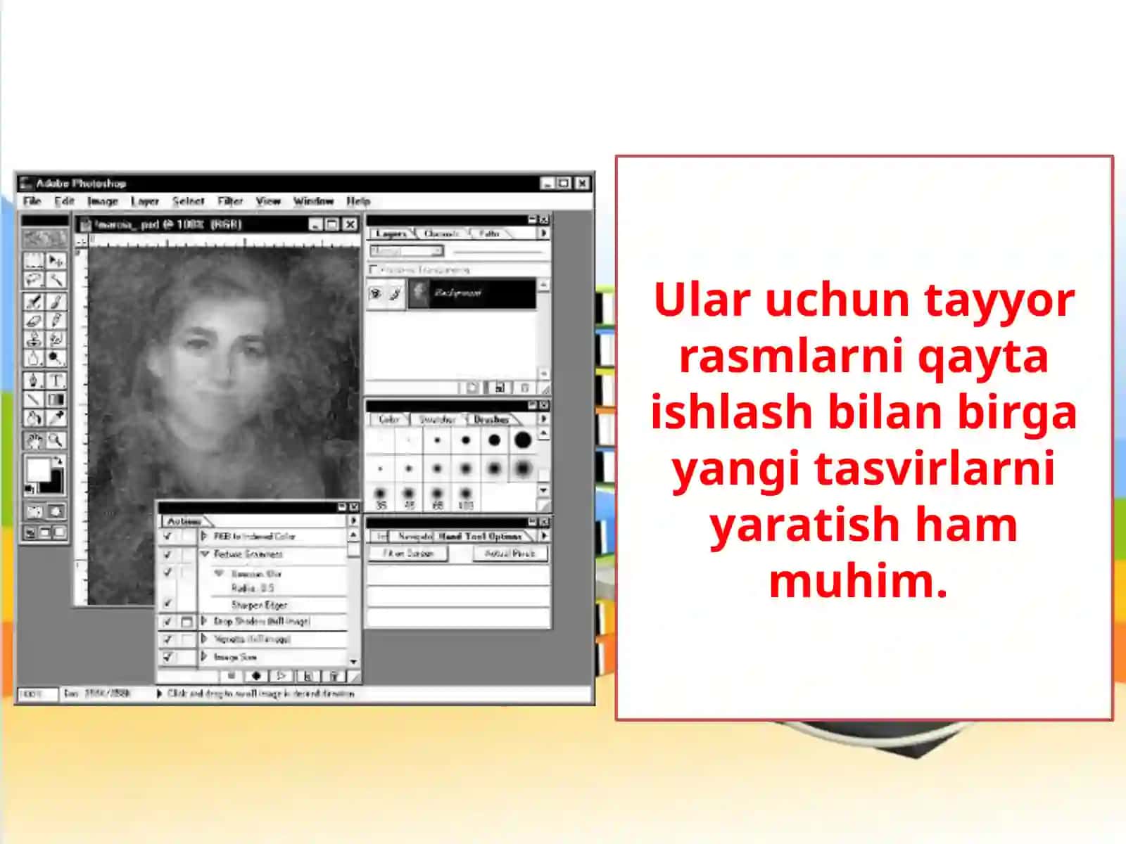 11-sinf Informatika Photoshopda mo'yqalam va qalam bilan ishlash 3