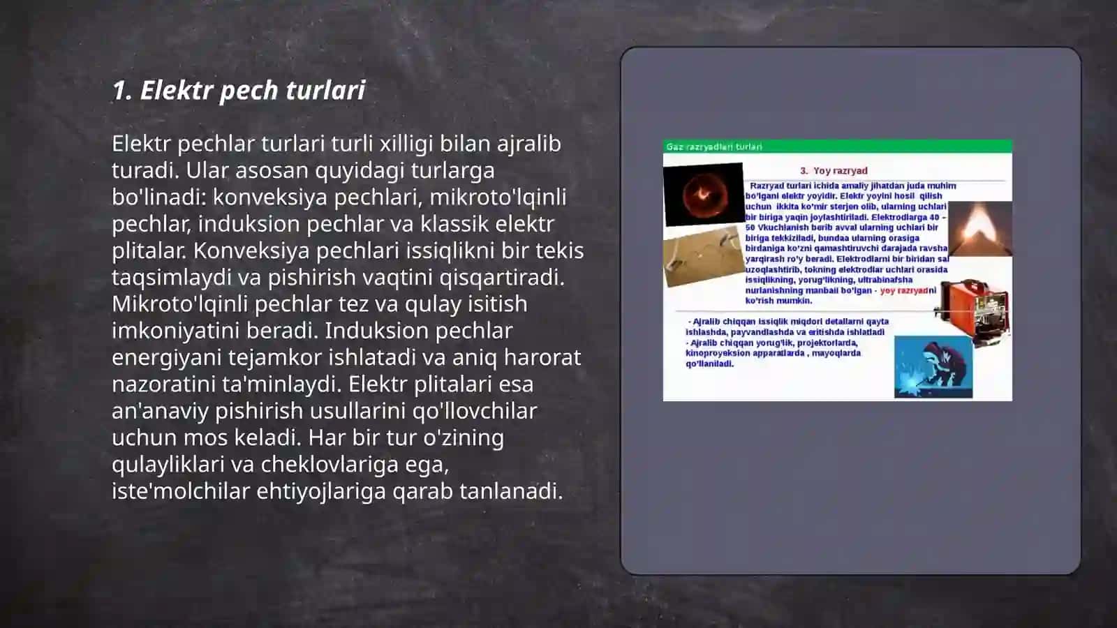 Elektr yoy pechlari qurilmalari 3