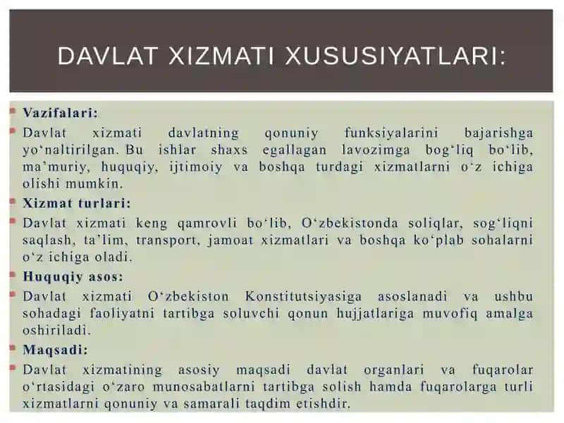 Davlat xizmati tushunchasi va elektron hukumat 3