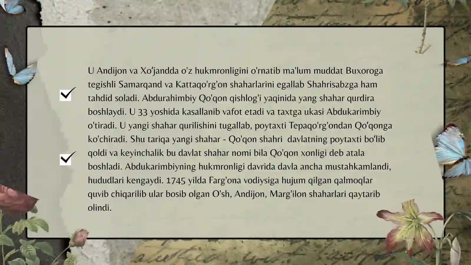 Qoʻqon xonligining tashkil topishi va siyosiy tarixi 3