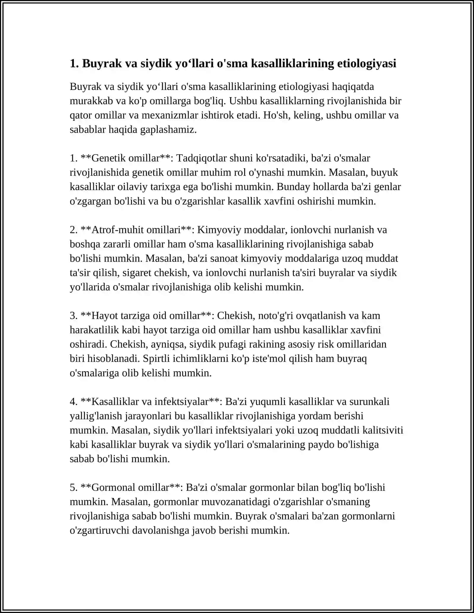 Buyrak va siydik yo'llari o'sma kasalliklari 3
