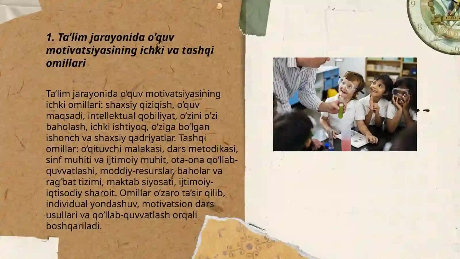 Ta’lim jarayonida o’quv motivatsiyasi va uni boshqarish muammolari 3