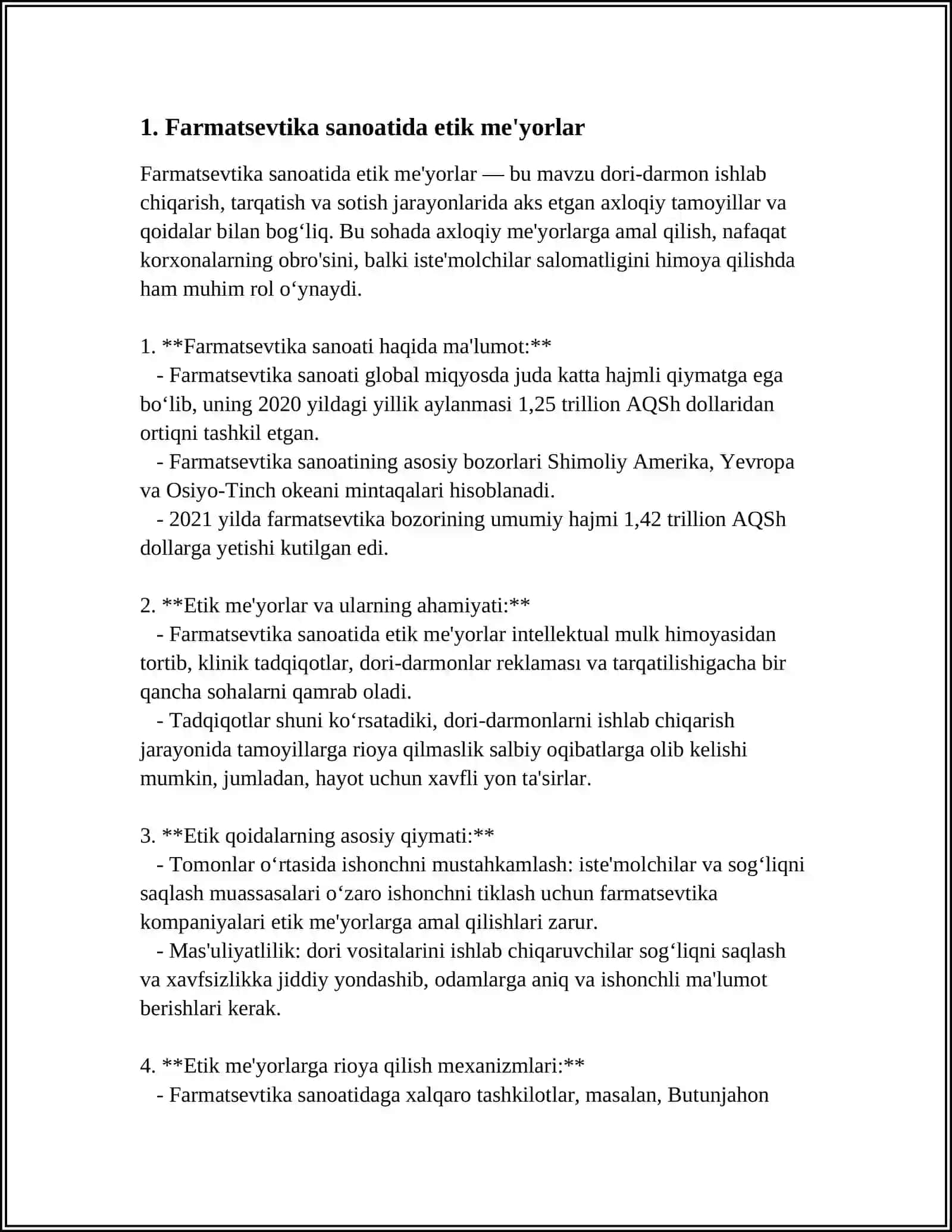 Farmatsevtika sanoatida etika 3