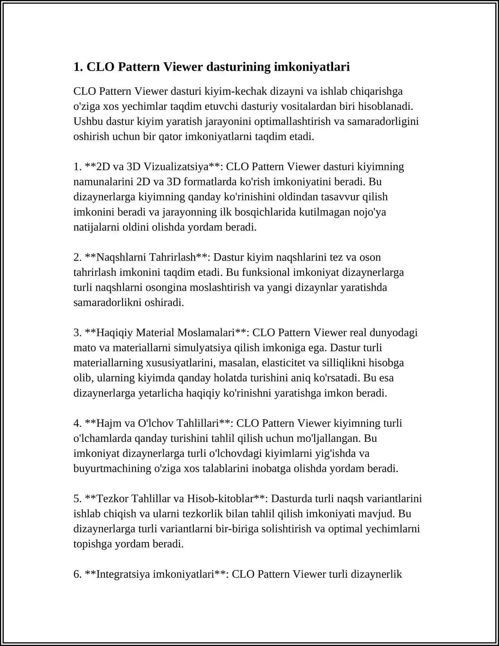 CLO PATTERN VIEWER DASTURI TOGRISIDA REFERAT 3