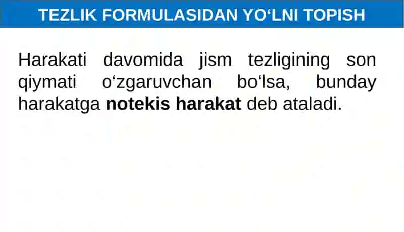 NOTEKIS HARAKATDA TEZLIK 3