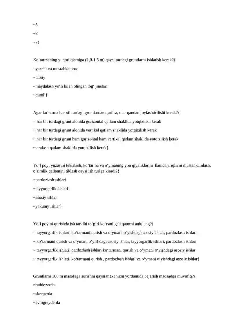 Avtomobil yo‘llarini qurish va rekonstruksiya qilish texnologiyalari 3