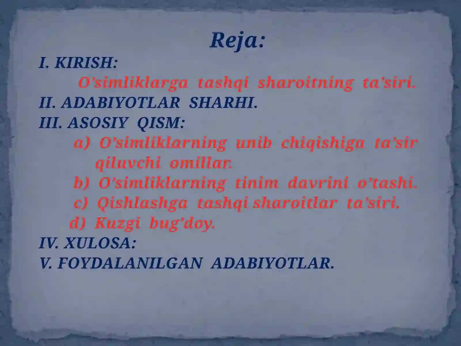 O’simliklarning qishgachidamliligi va qishgi-bahor gidaligidar ta’siri 3