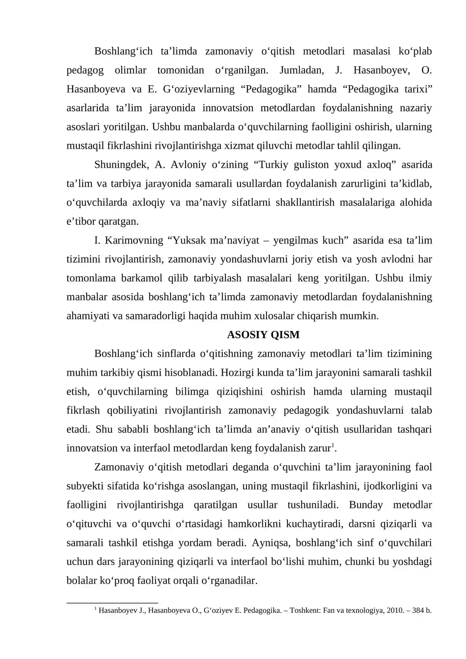 BOSHLANGʻICH SINFLARDA O‘QITISHNING ZAMONAVIY METODLARI 3