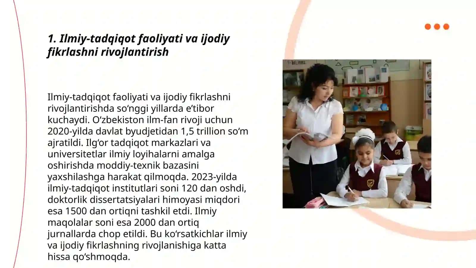 Prezident maktablarida va ijodiy maktablarda taʼlim mazmuni 3