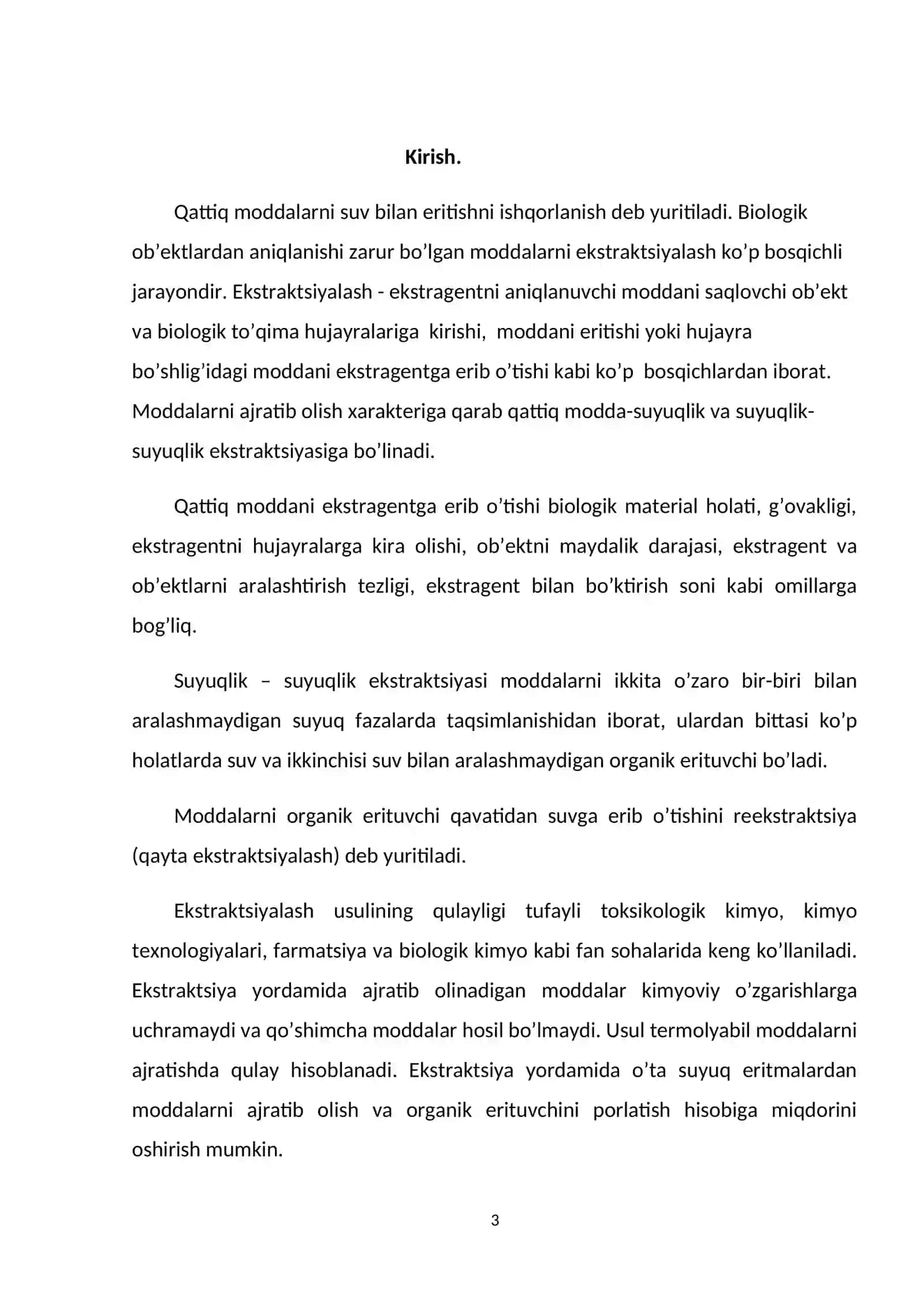 Taqsimlanish qonuni.Ekstraksiya 3