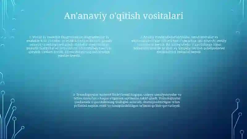 Biologiya OʻQitish Vositalarining Turlari Va Ularning OʻZaro BogʻLiqligi 3