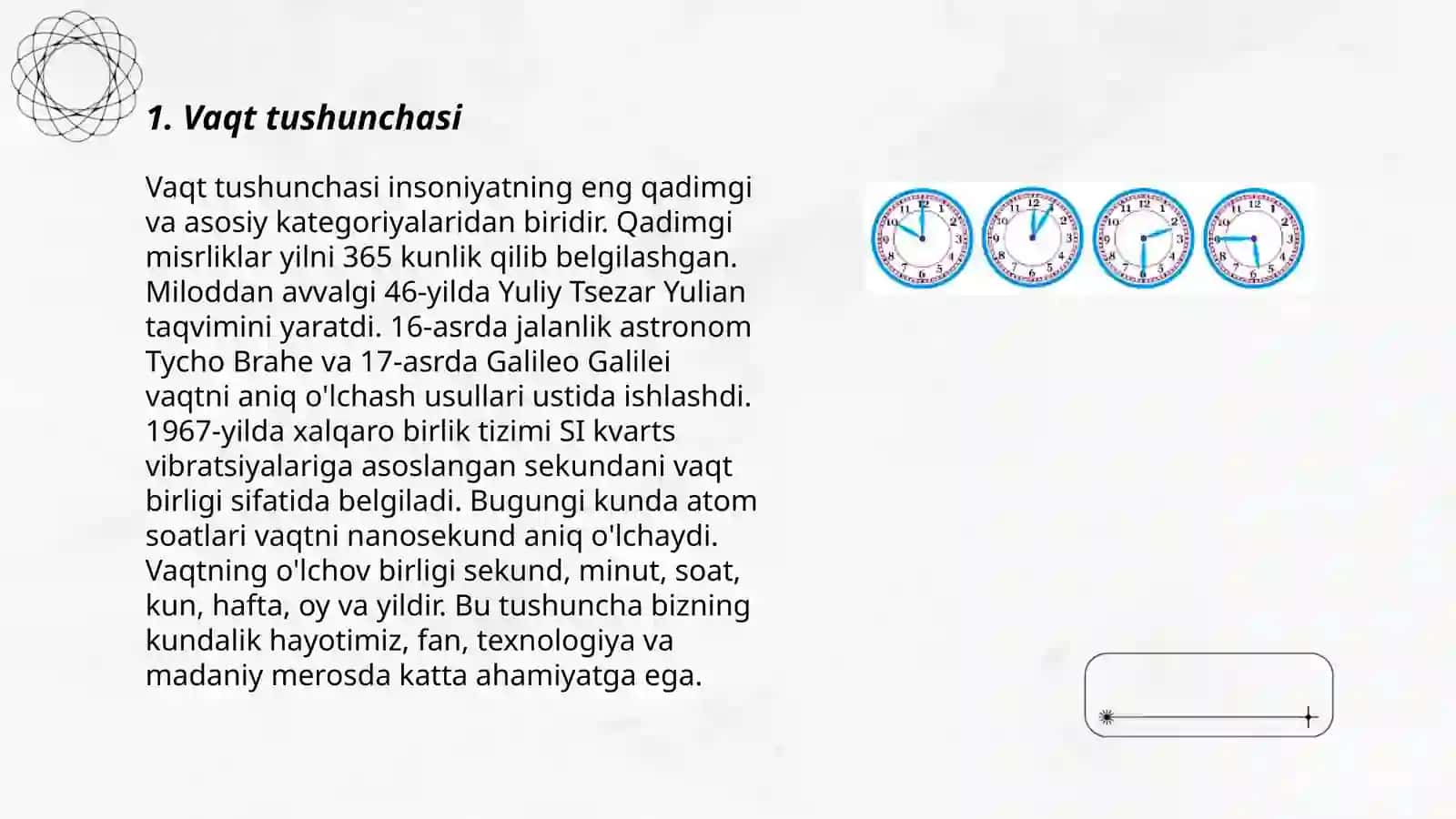 Vaqt oʻlchov birliklari 3
