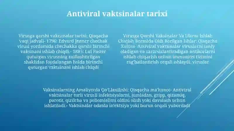 Virusga Qarshi Vaksinalar Va Ularni Ishlab Chiqish Borasida Olib Borilgan Ishlar 3