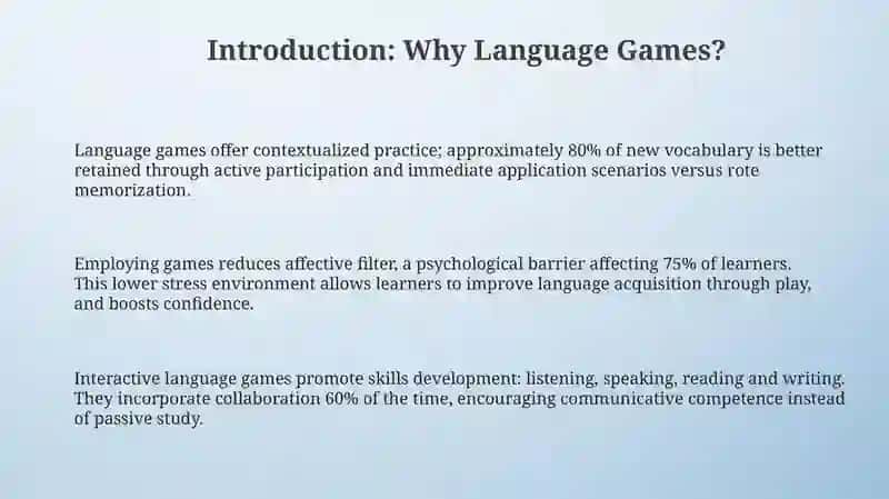 Importance of language games in English language teaching 3
