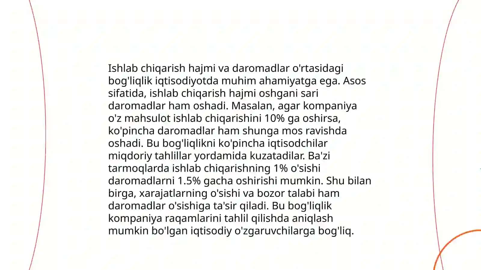 Ishlab chiqarish iqtisodiyotini daromadlari 3