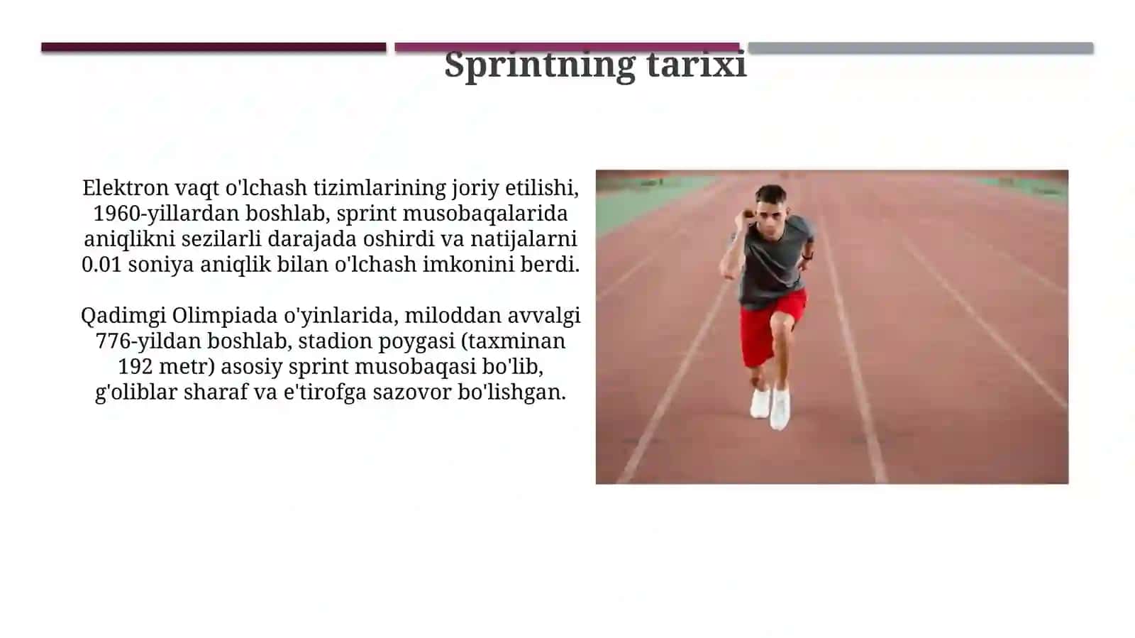 Sprintning tarixi 3