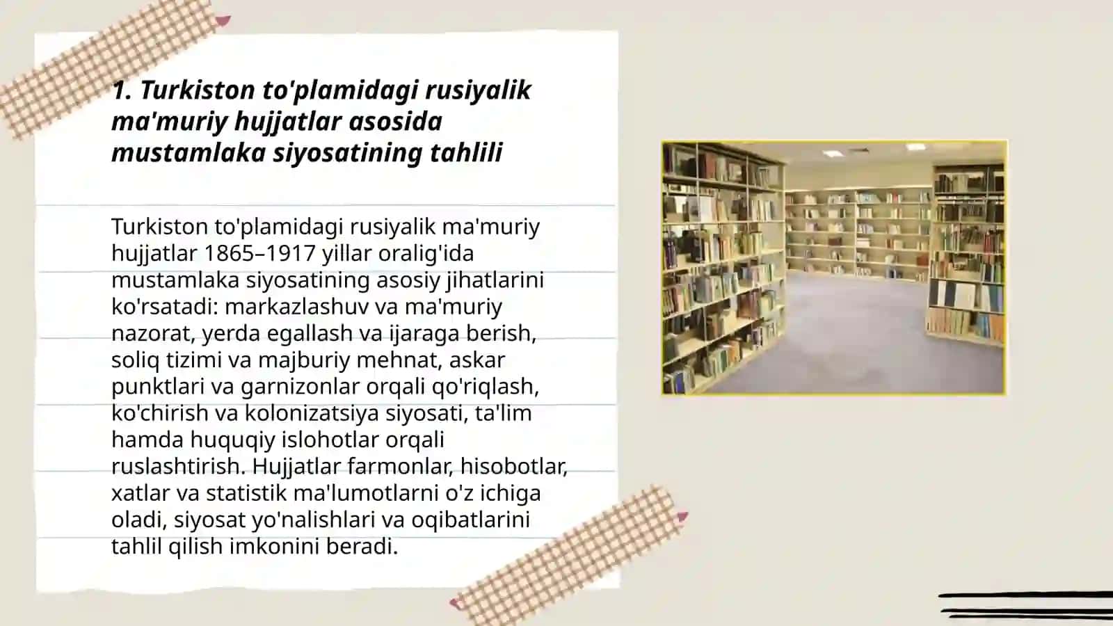 Turkiston to'plami jamlamasi asosida mustamlaka tarixiga oid maqolalarini o'rganish 3
