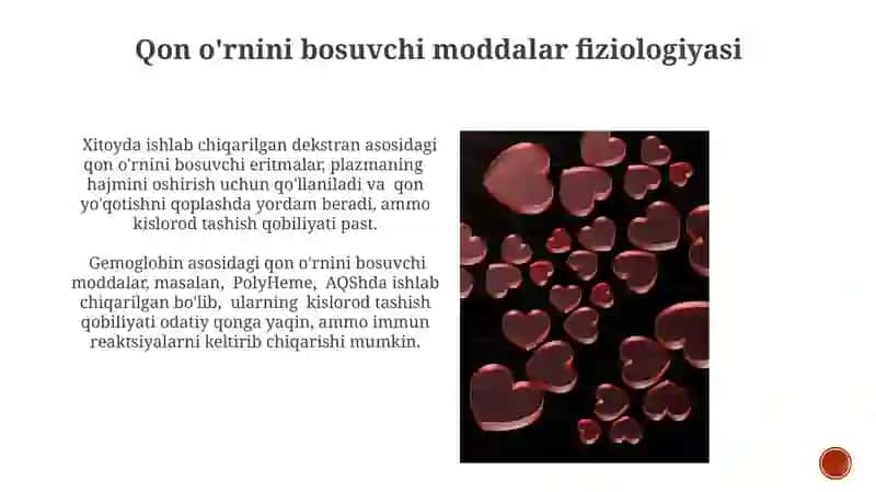 Qon depolari. Limfa. Qon o'rnini bosuvchi suyuqliklar fiziologiyasi 3