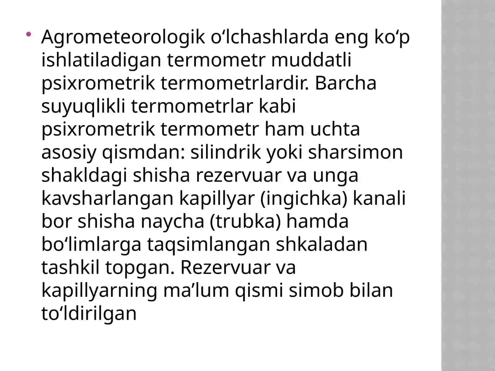 TUPROQ TERMOMETRLAR ULARNING ISHLASH PRINSIPI, SEZGIRLIGI, TUZILISHI VA QOLLANISH DOIRASI 3