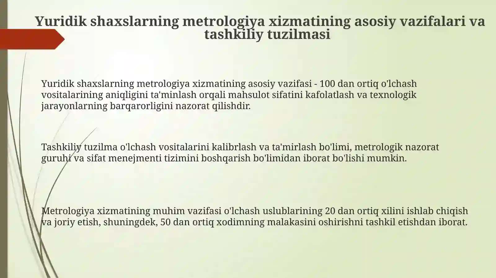 Yuridik shaxslarning metrologik xizmati 3