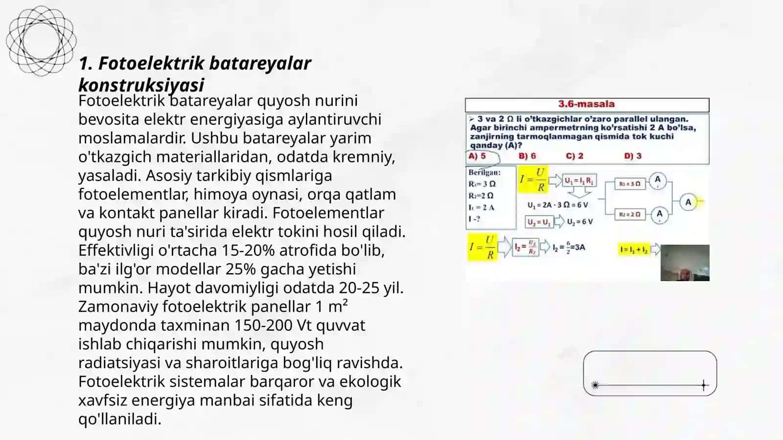 Fotoelektrik batareyalar konstruksiyasi 3