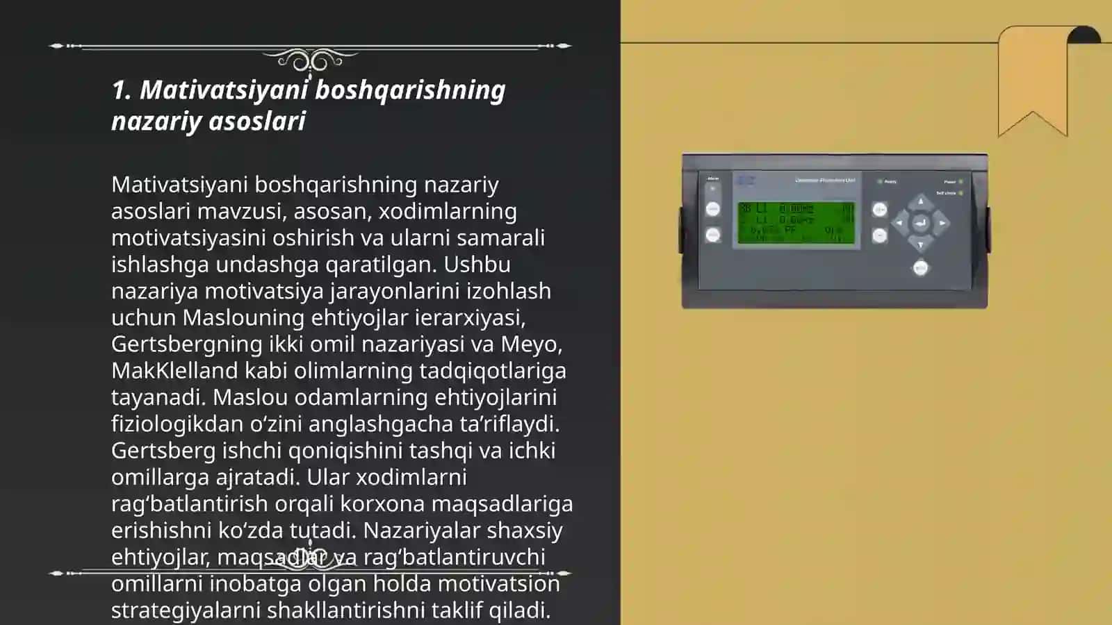 Mativatsiyani boshqarishning nazariy asoslari 3