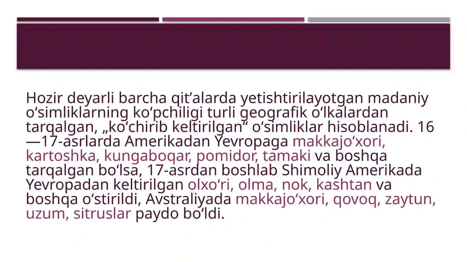 Introduksiya obektlarini tanlash va dastlabki materiallar yigʻish 3