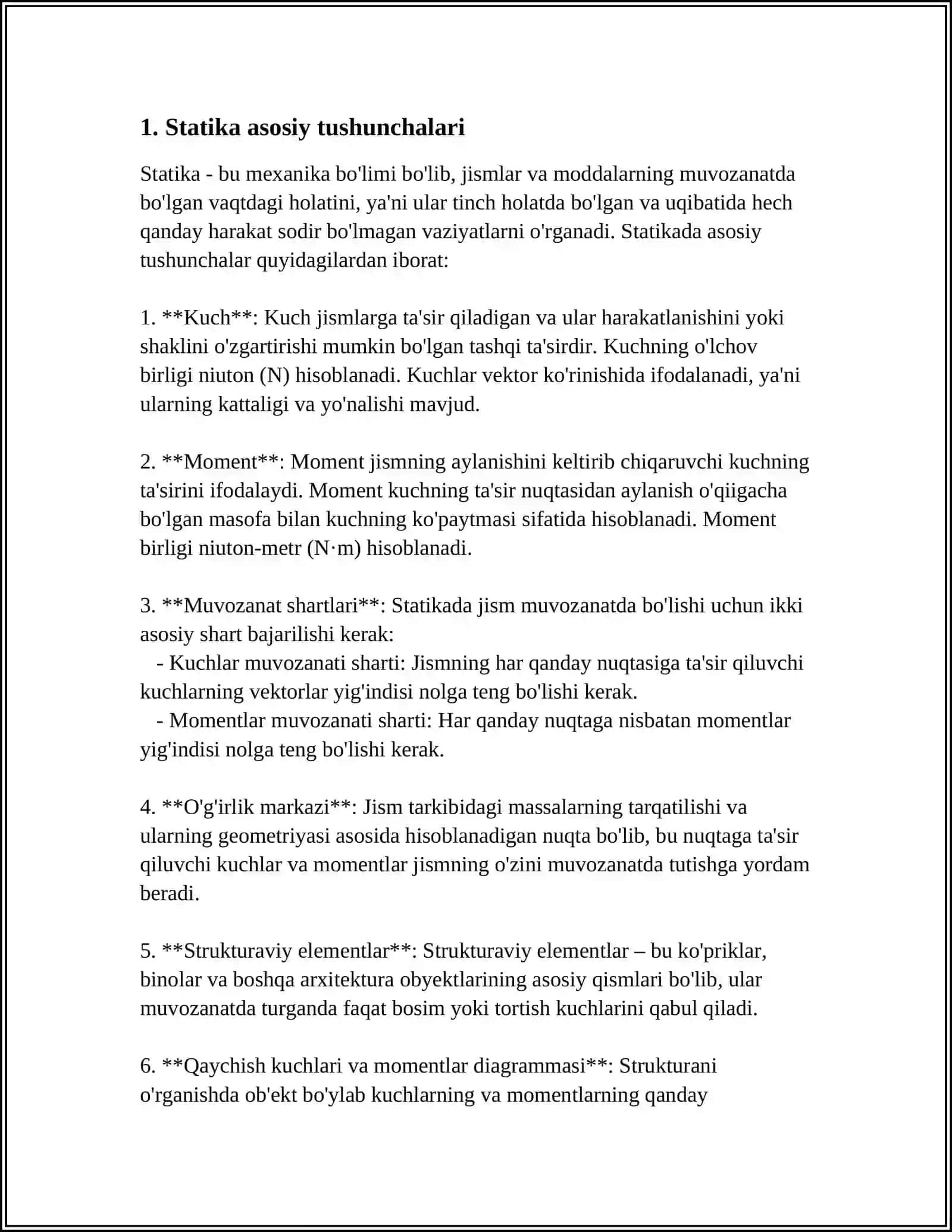 STATIKA ELEMENTLARI 3