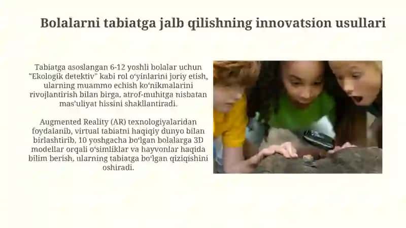 Bolalarni tabiatga jalb qilishning innovatsion usullari 3