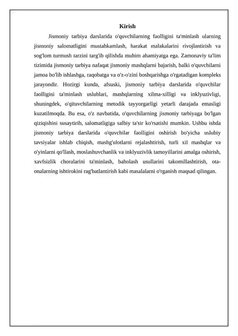 O'quvchilar faoliyatini jismoniy tarbiya darsida taqdim qilish 3