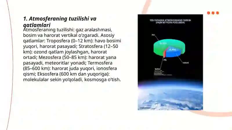 Atmosfera. Biosfera 3