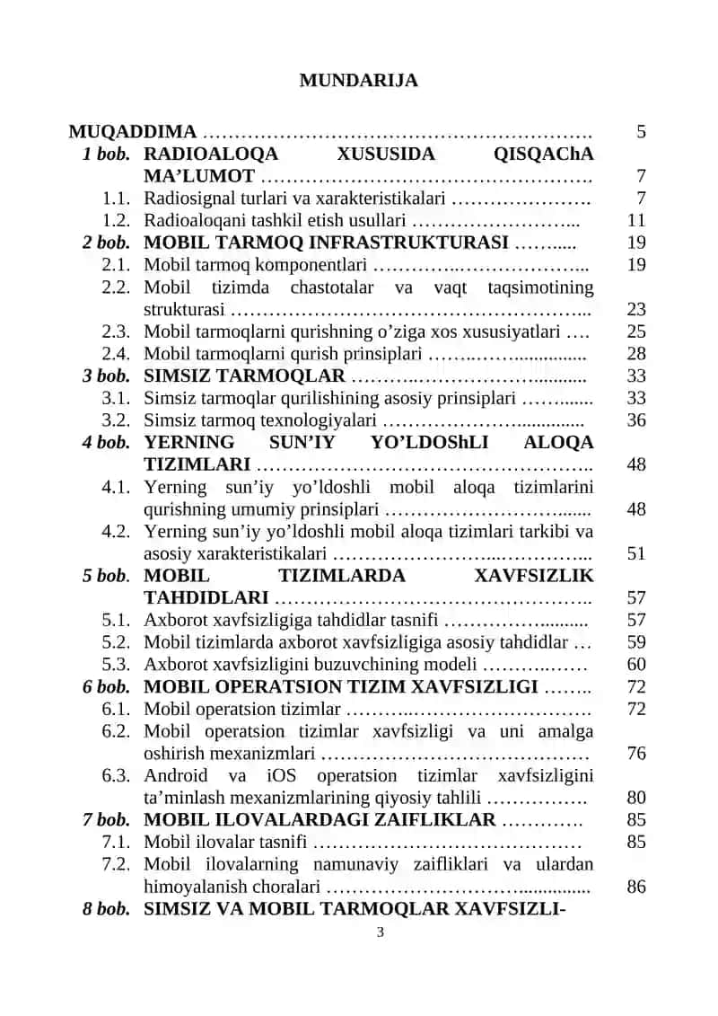 Tarmoq xavfsizligi (Mobil tarmoq xavfsizligi) (o'quv qo'llanma) 3