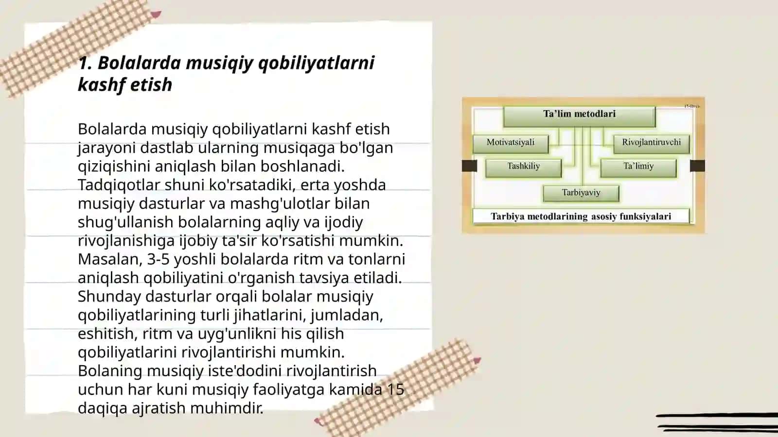 Bolalarga musiqiy ta'lim berish 3