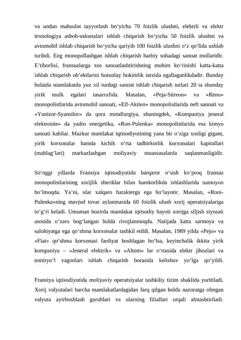 Fransiya Moliya va Soliqlar To'g'risida 3