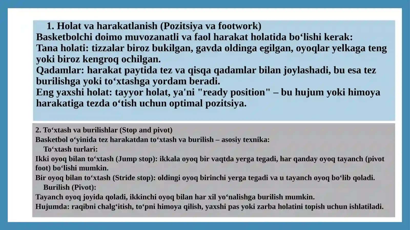 sportturlarini o'rgatish metodikasi basketbol suzish 3