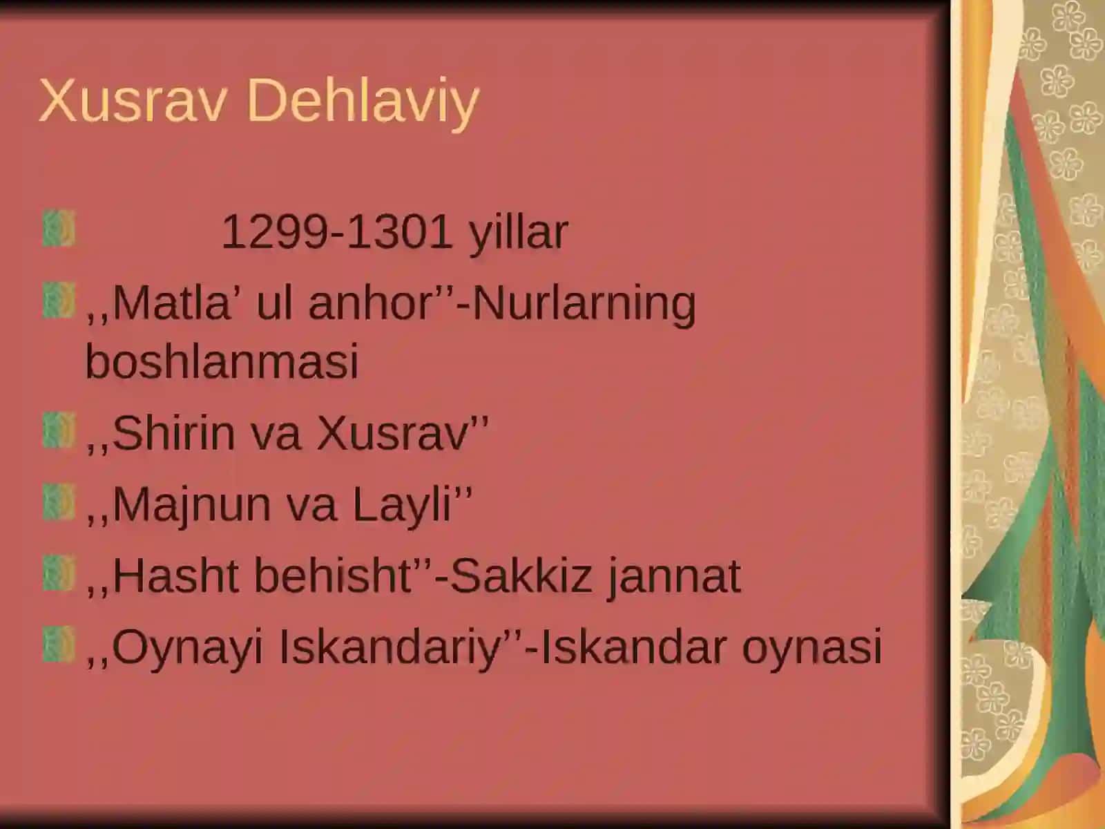 Xamsachilik an’anasi 3