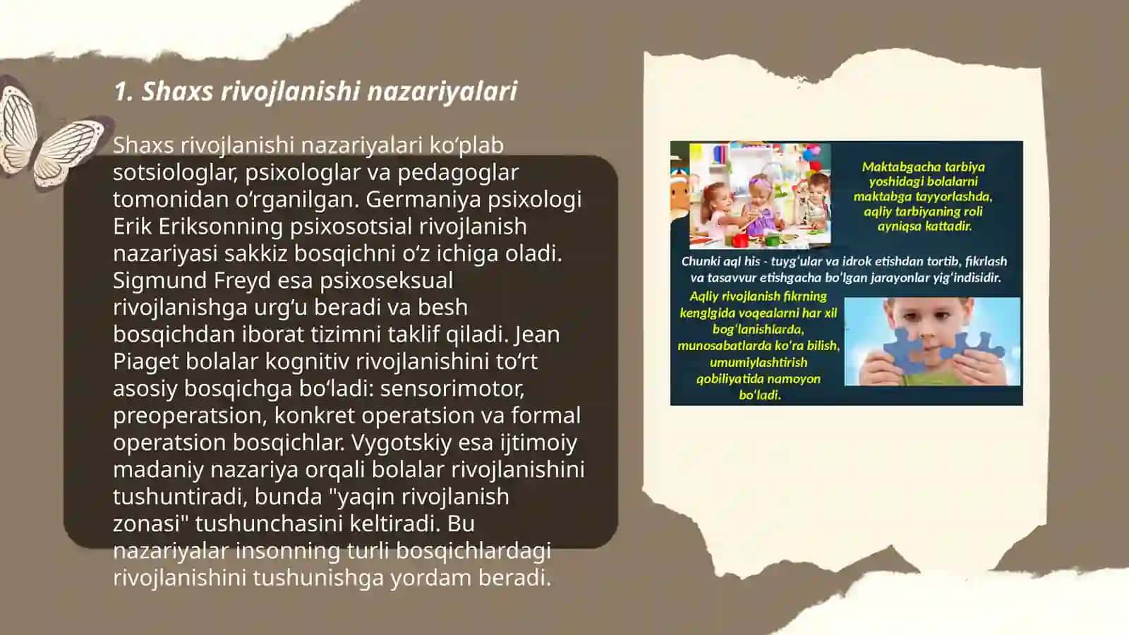 Shaxsning rivojlanishi tarbiyasi va ijtimoiylashuvi tarbiya maqsadi va vazifalari 3