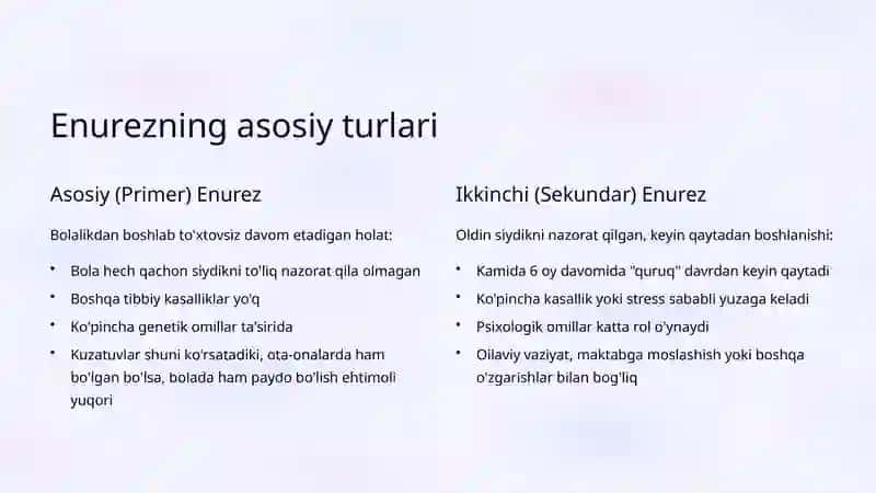 Enurez (Tunda Siydik Tutilmasligi): Sabablari va Davolash 3