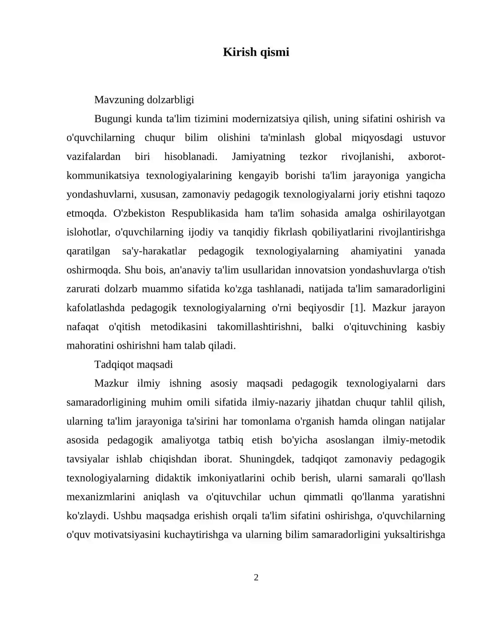 PEDAGOGIK TEXNOLOGIYALAR DARS SAMARADORLIGINING MUHIM OMILI SIFATIDA 3