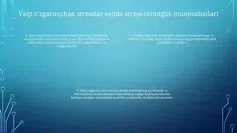 Vaqt Bo‘yicha Davriy O‘zgaruvchan Kuchlanishlarda Materiallar Mustahkamligi 3