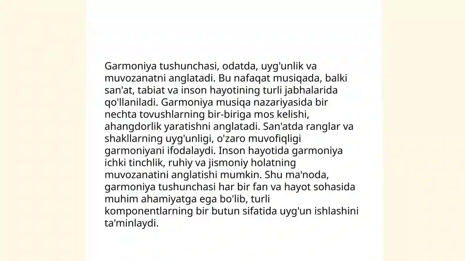 Garmoniya tushunchasi 3